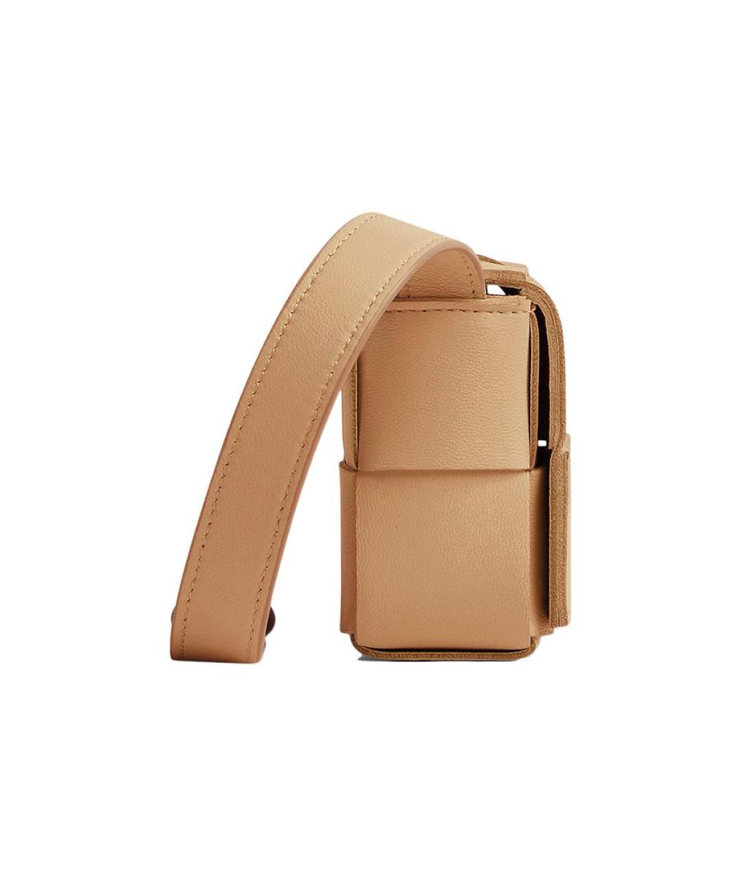 BOTTEGA VENETA Коричневая кожаная сумка через плечо, фото 2