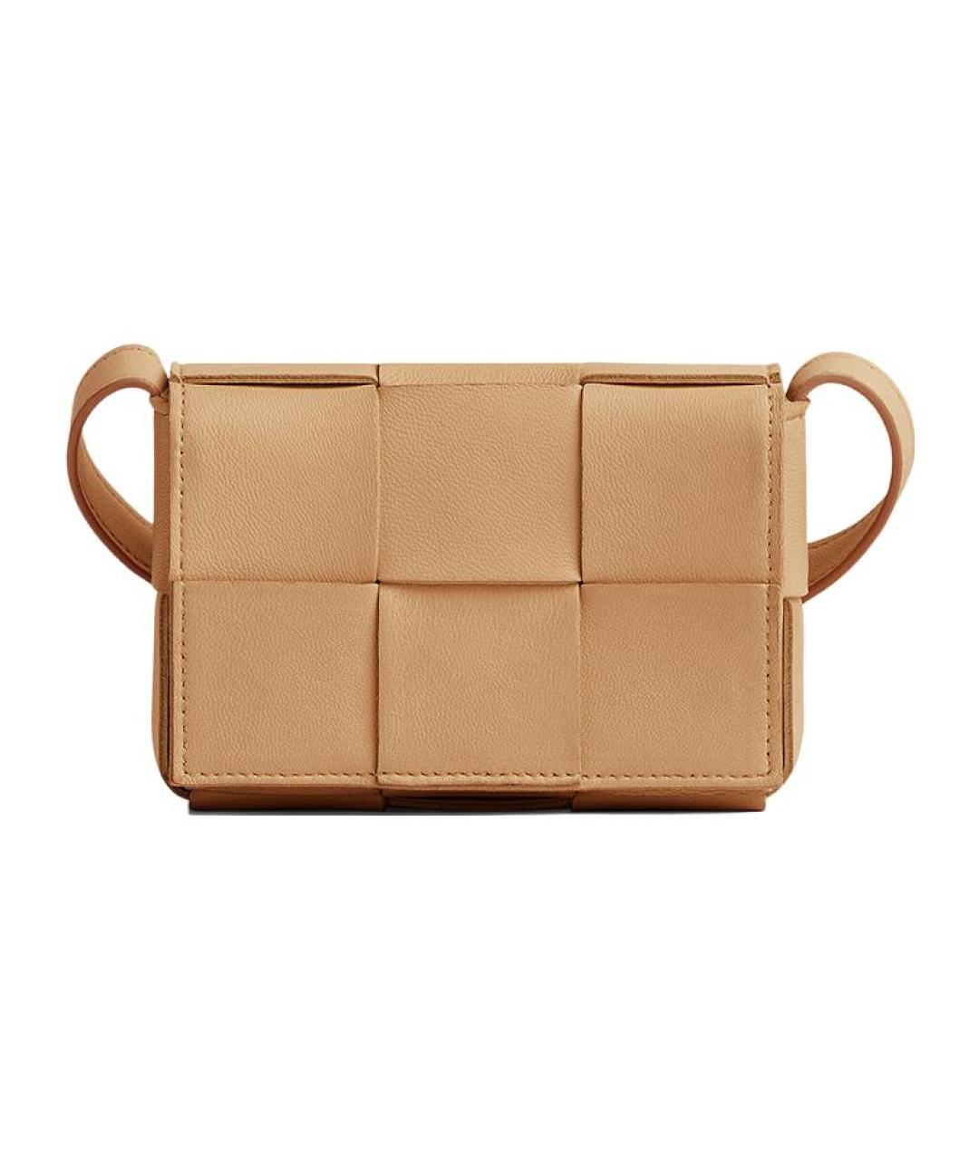 BOTTEGA VENETA Коричневая кожаная сумка через плечо, фото 1