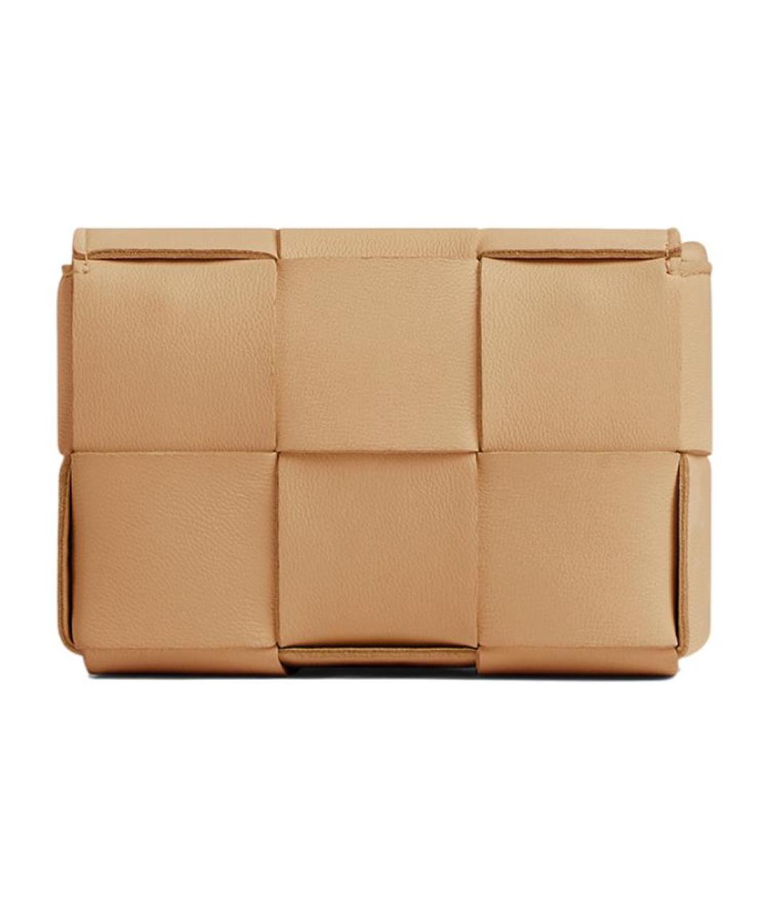 BOTTEGA VENETA Коричневая кожаная сумка через плечо, фото 3