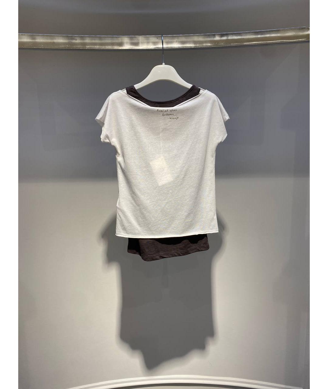 LIU JO Белый хлопковый детская футболка / топ, фото 3