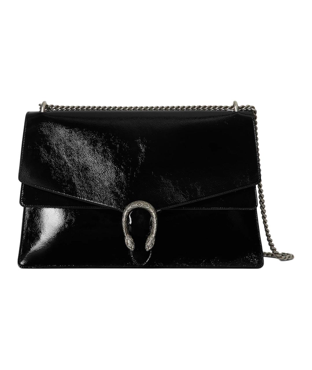 GUCCI Черная кожаная сумка через плечо, фото 1