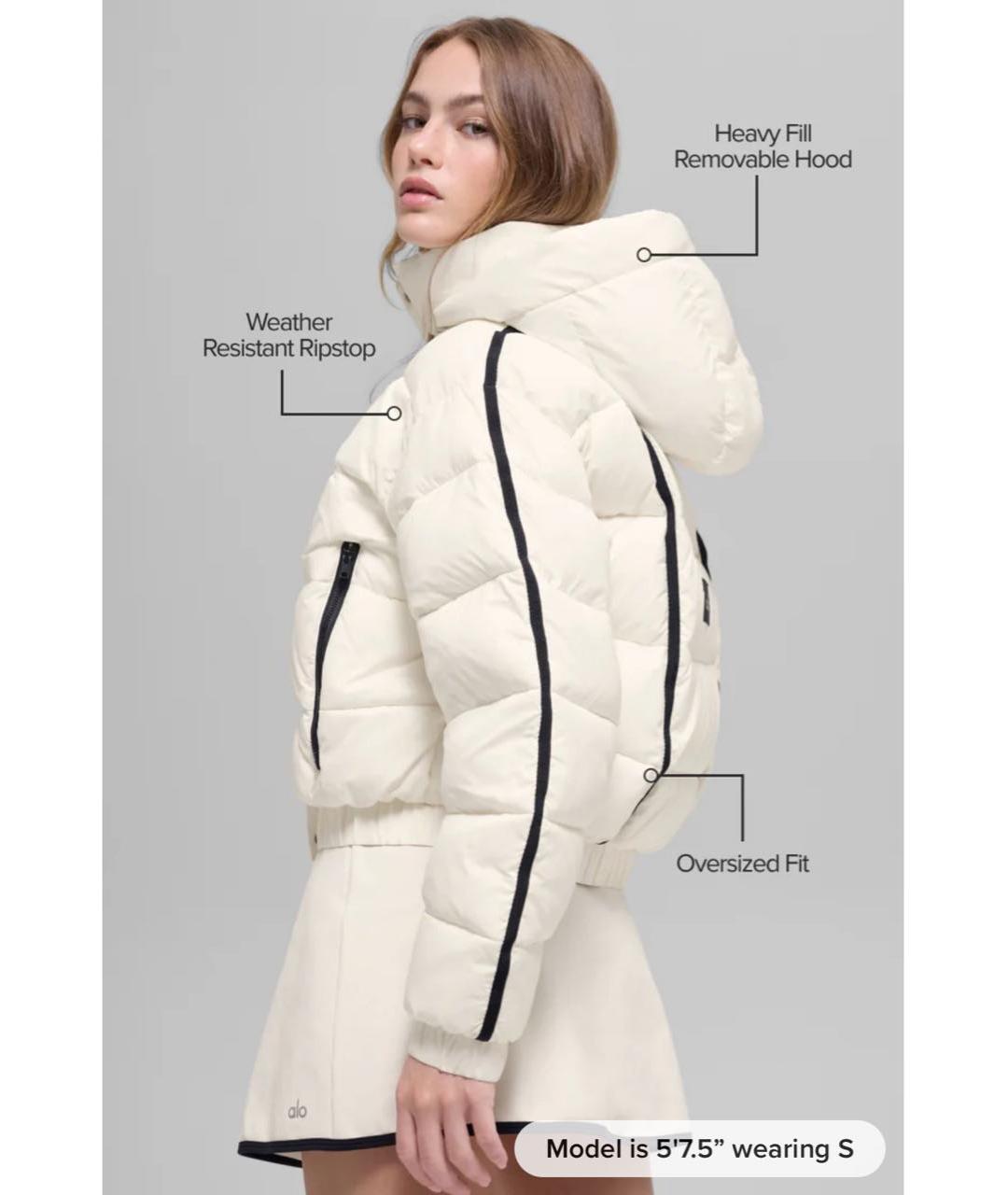 ALO YOGA Белая куртка, фото 5
