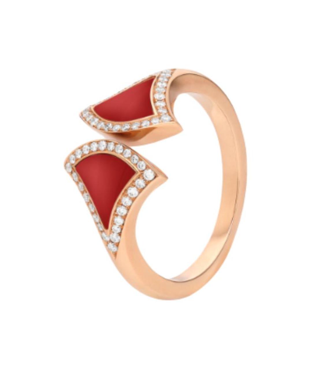 BVLGARI Красное кольцо из розового золота, фото 1