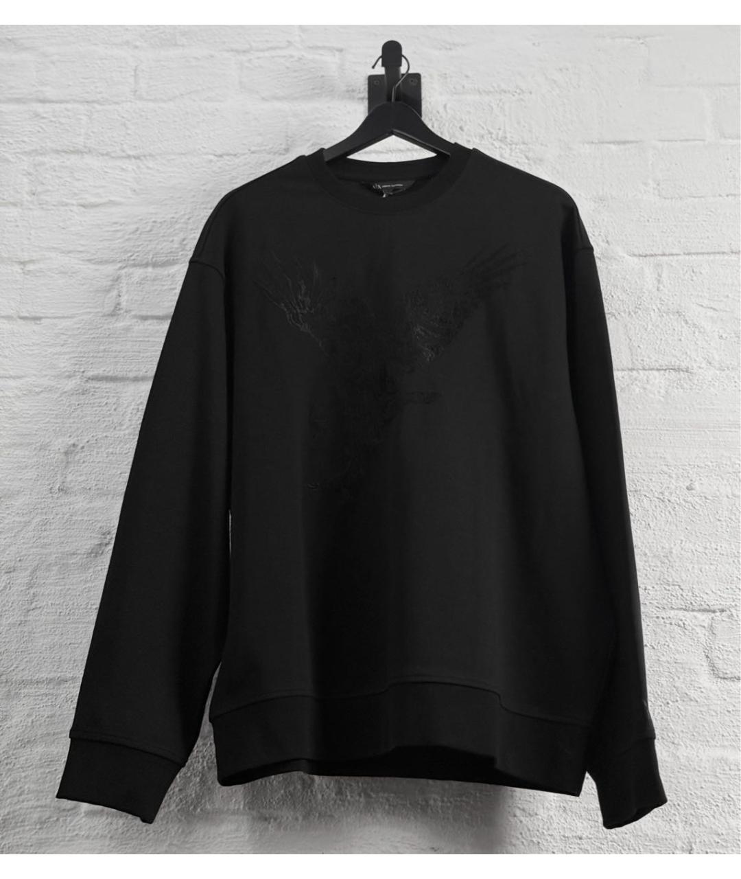 ARMANI EXCHANGE Черный хлопковый спортивный костюм, фото 9