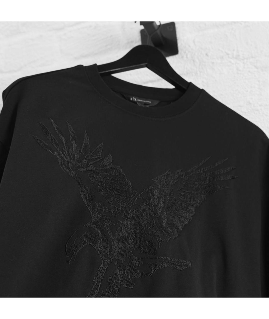 ARMANI EXCHANGE Черный хлопковый спортивный костюм, фото 3