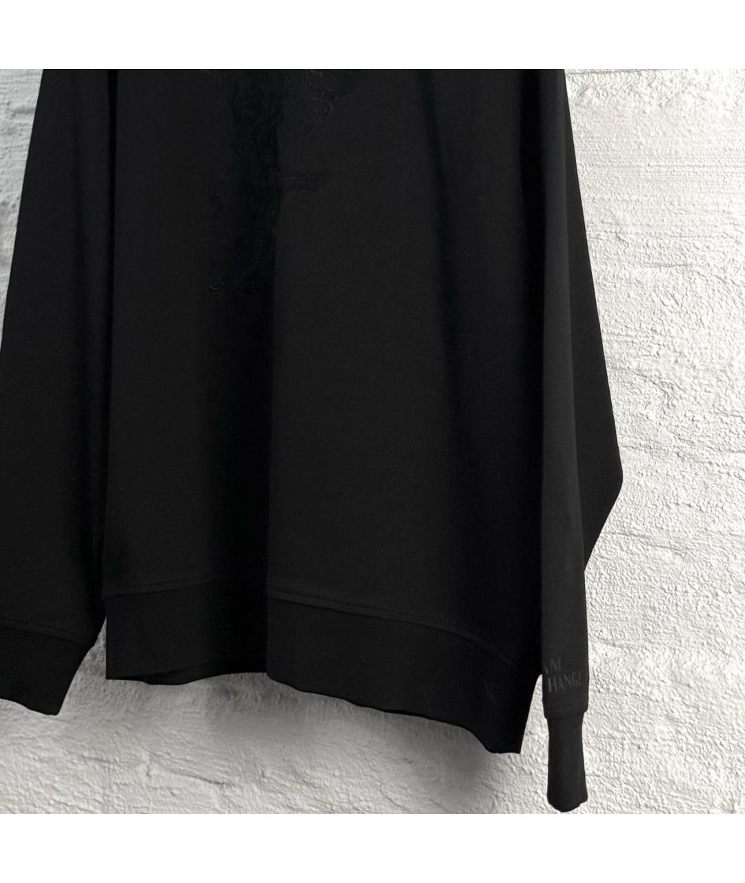 ARMANI EXCHANGE Черный хлопковый спортивный костюм, фото 2