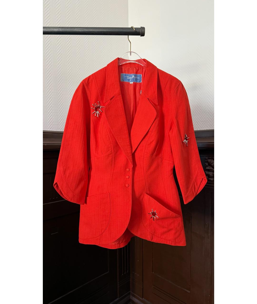 THIERRY MUGLER VINTAGE Коралловый костюм с юбками, фото 3