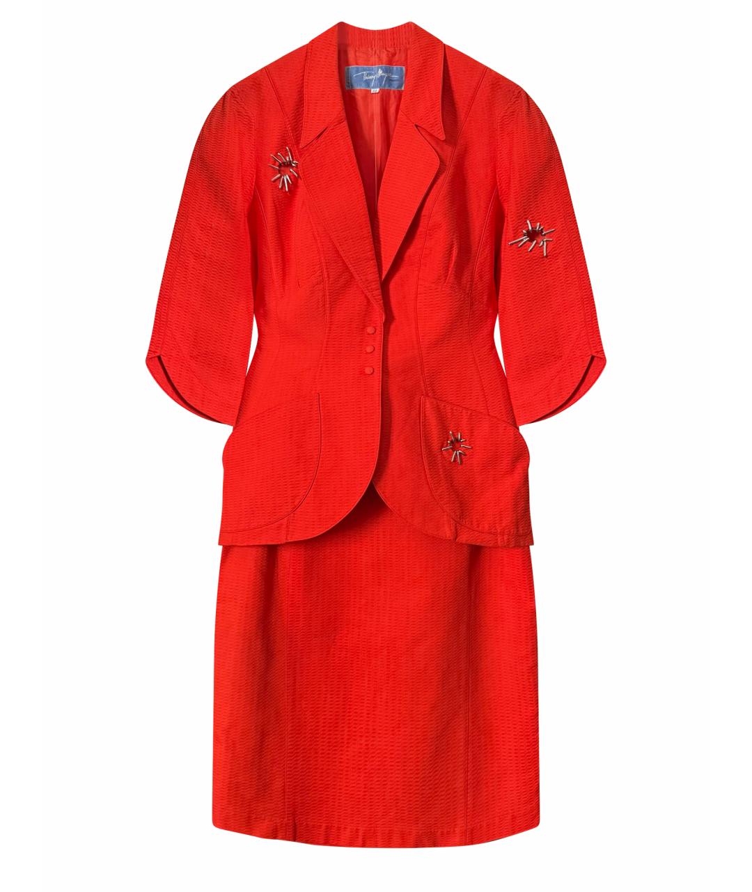 THIERRY MUGLER VINTAGE Коралловый костюм с юбками, фото 1