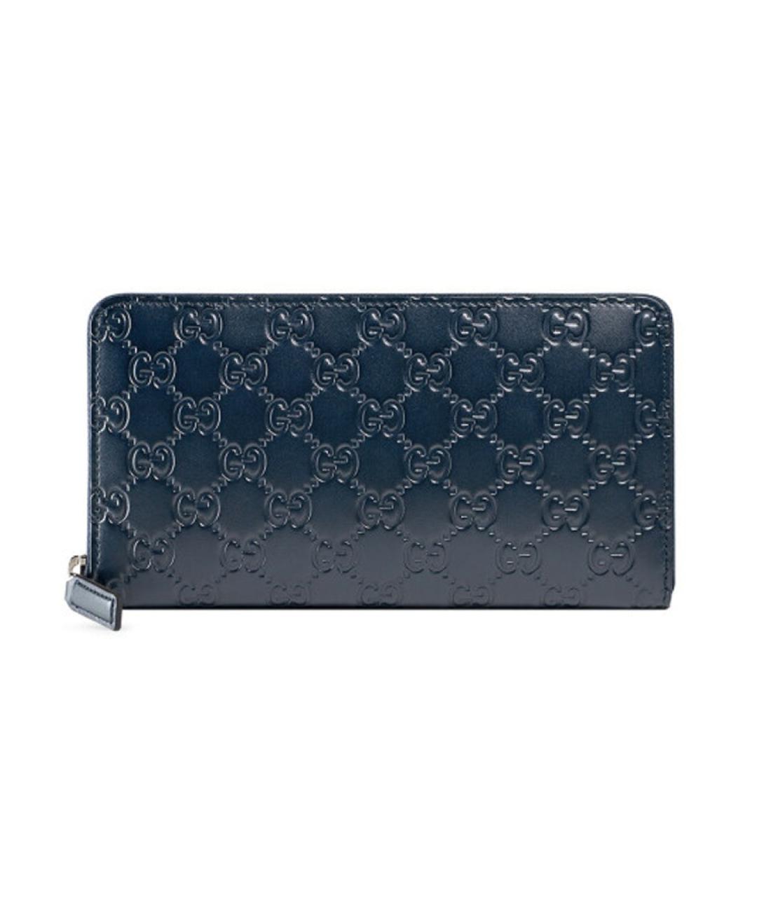 GUCCI Синий кожаный кошелек, фото 2
