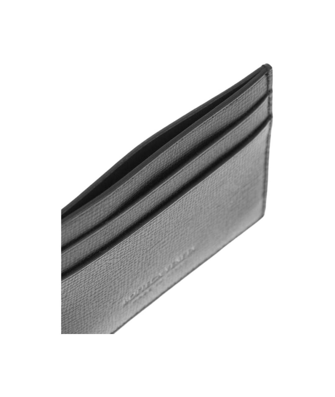 BOTTEGA VENETA Черный кожаный кардхолдер, фото 4