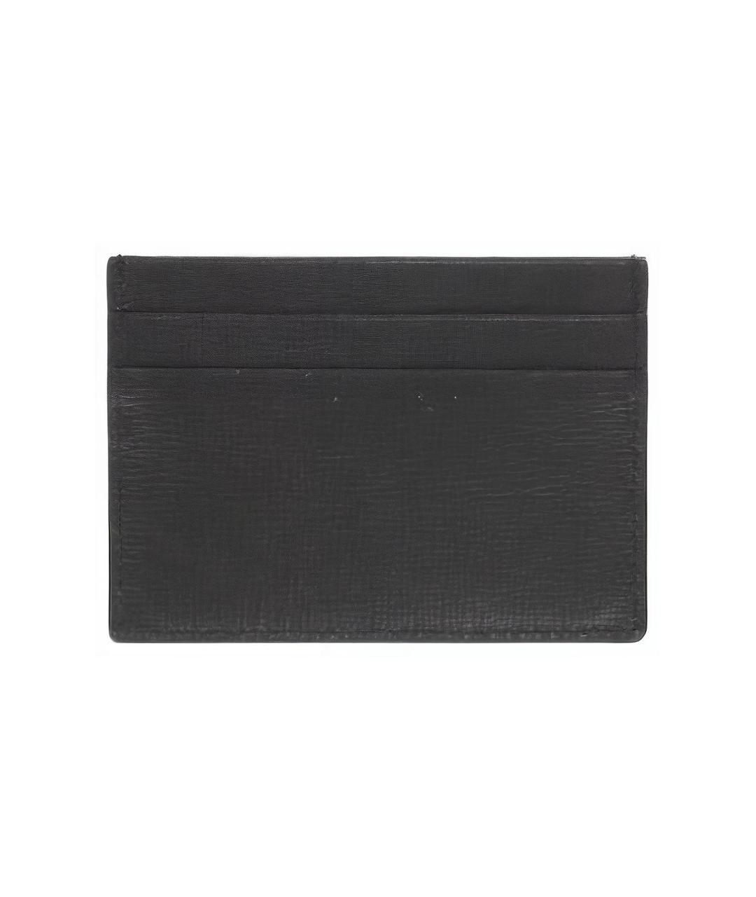 BOTTEGA VENETA Черный кожаный кардхолдер, фото 2
