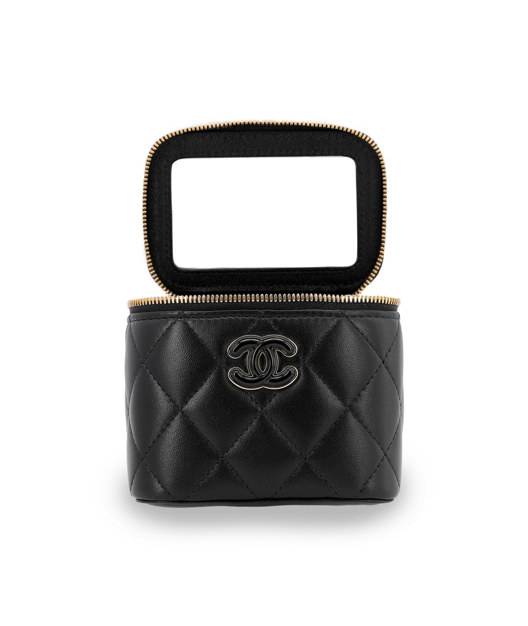 CHANEL Черная кожаная сумка через плечо, фото 5