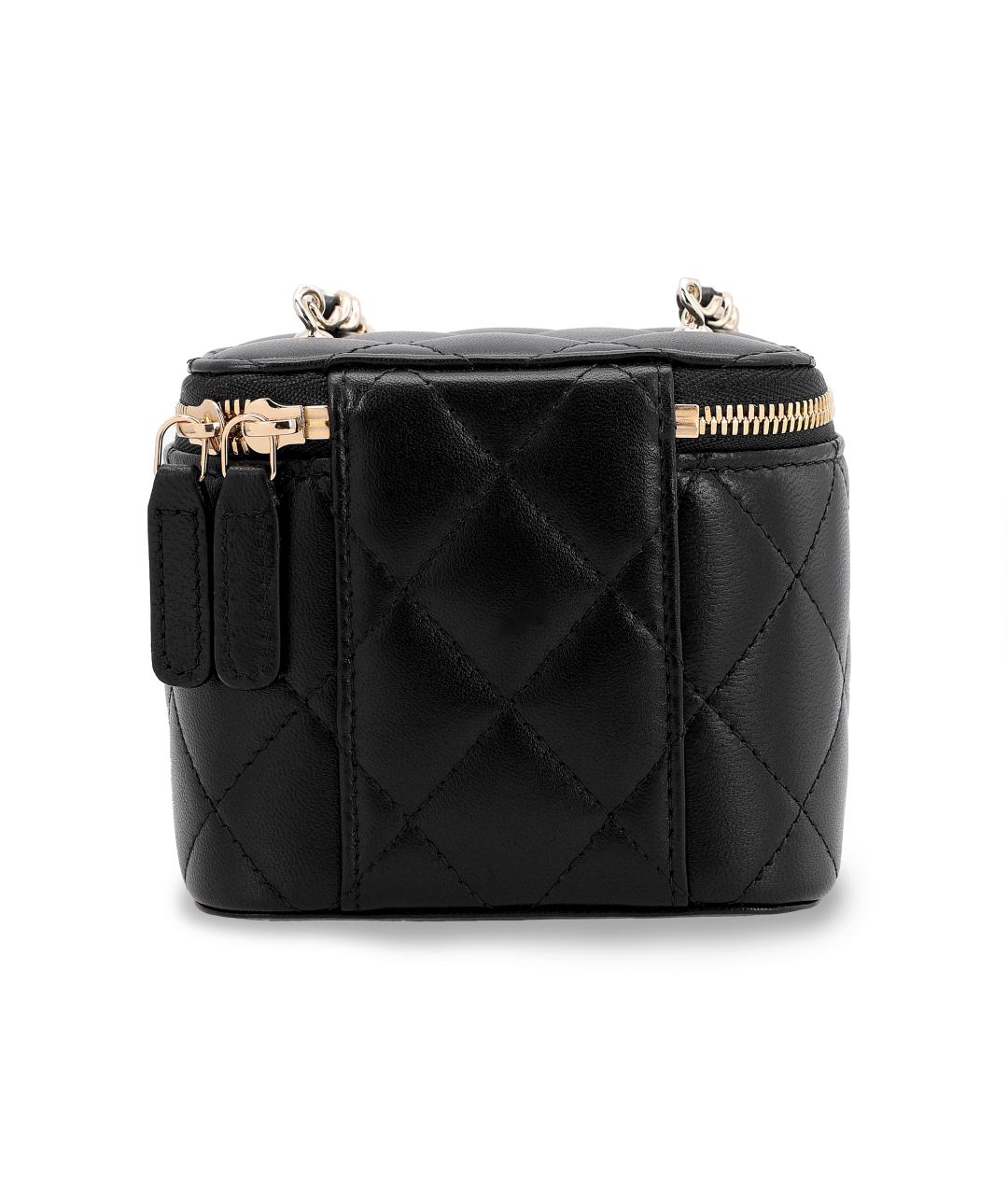 CHANEL Черная кожаная сумка через плечо, фото 3