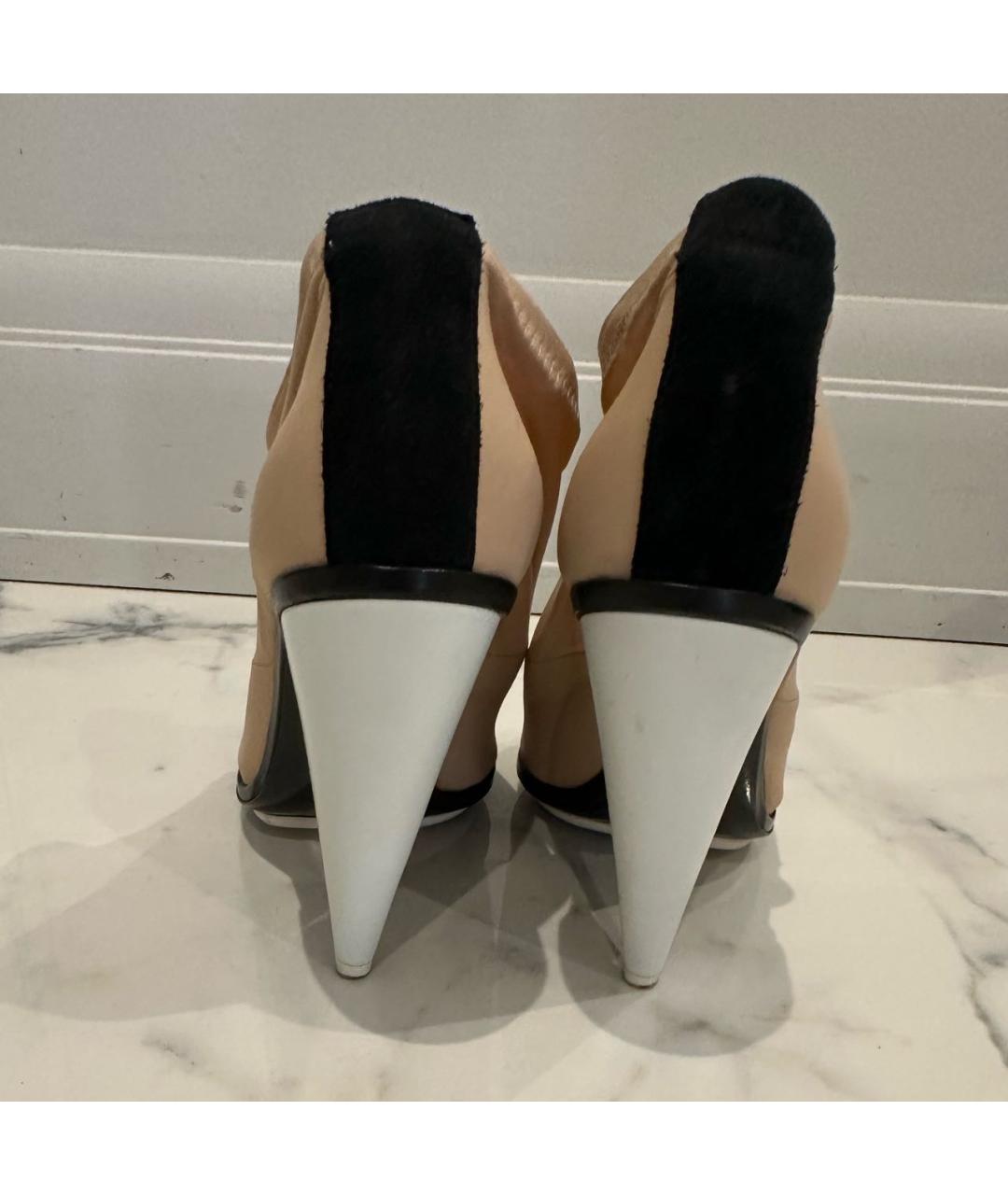 BALENCIAGA Бежевые текстильные босоножки, фото 3