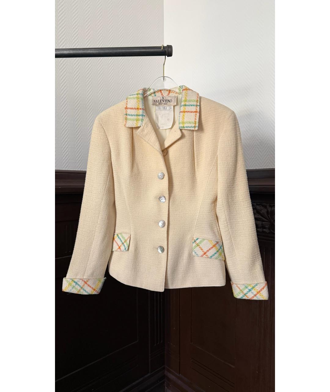 VALENTINO Бежевый жакет/пиджак, фото 7