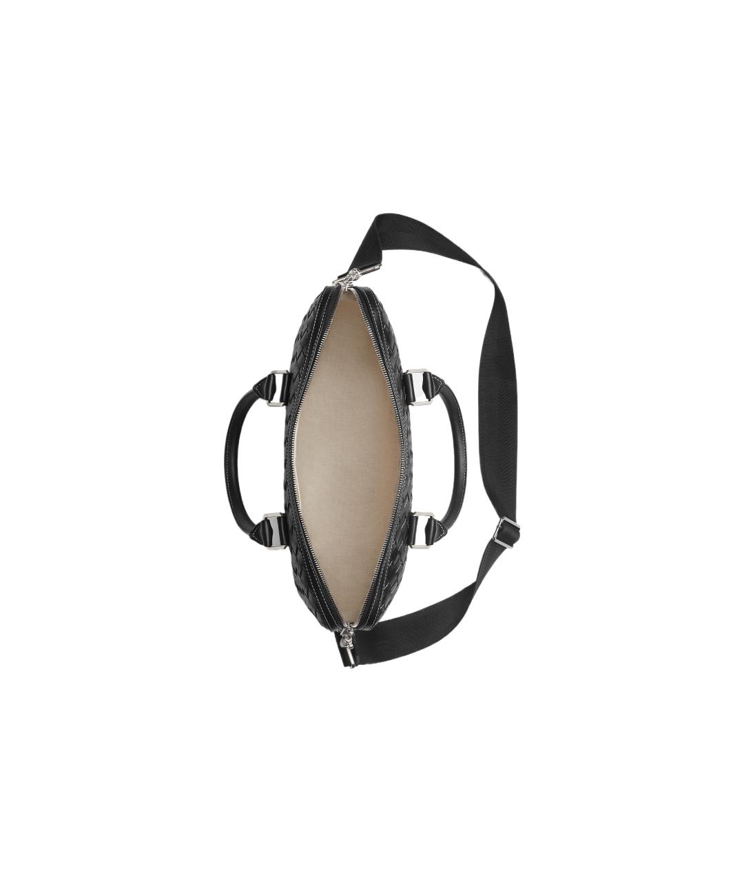 BOTTEGA VENETA Черный кожаный портфель, фото 3