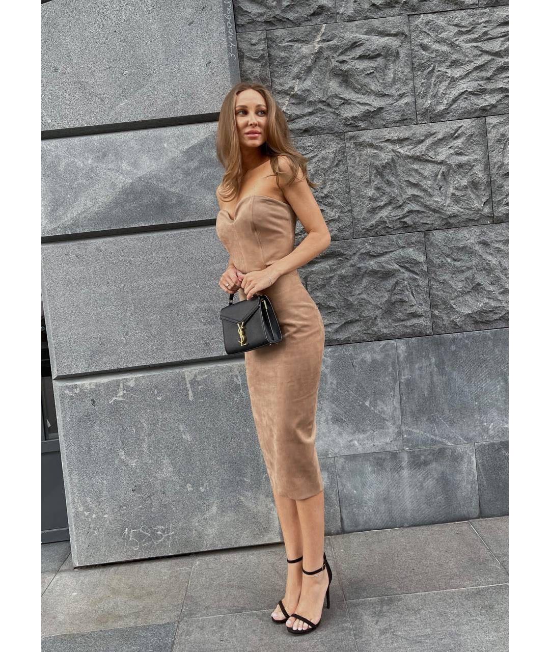 SAINT LAURENT Черная кожаная сумка через плечо, фото 6