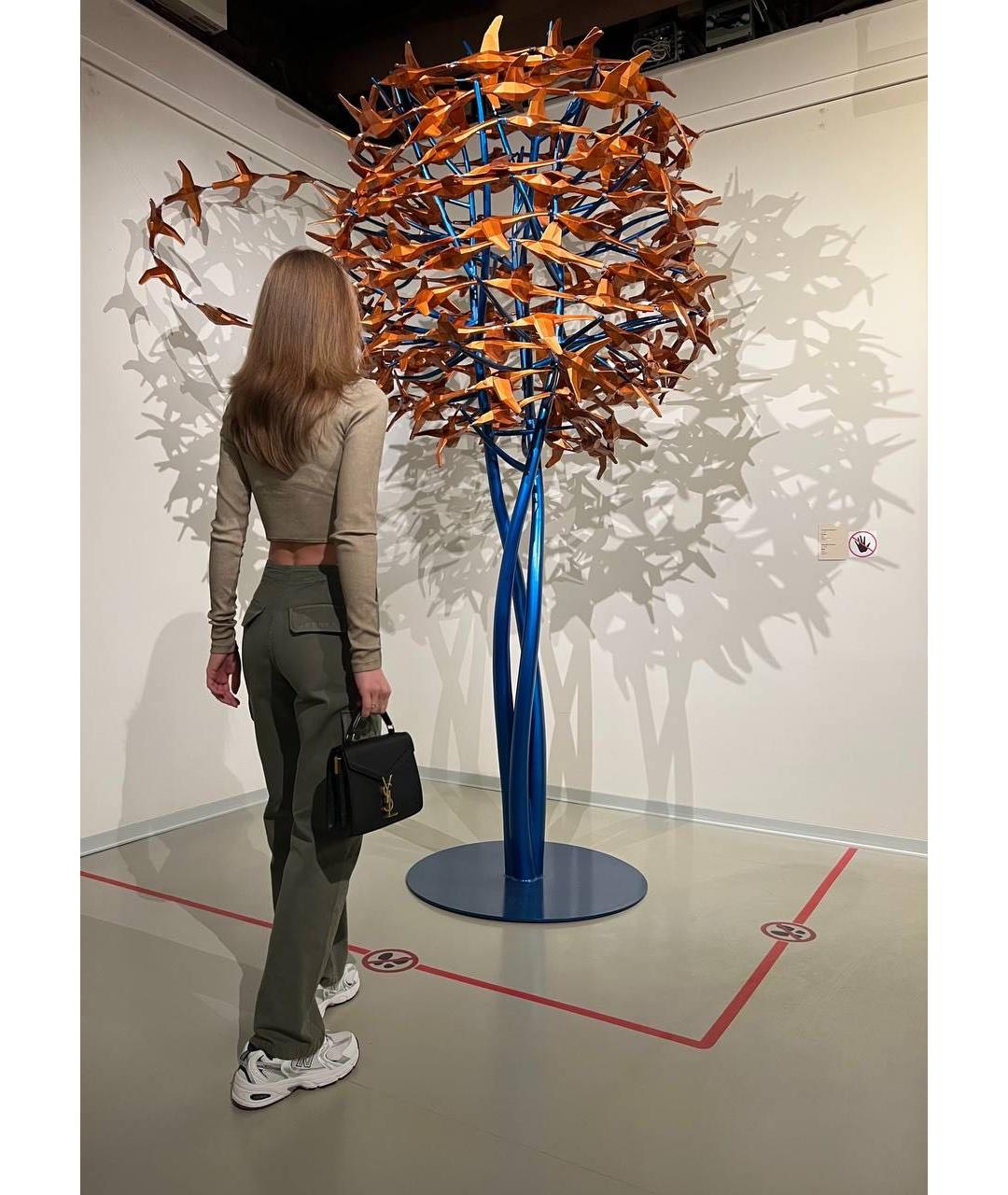 SAINT LAURENT Черная кожаная сумка через плечо, фото 7