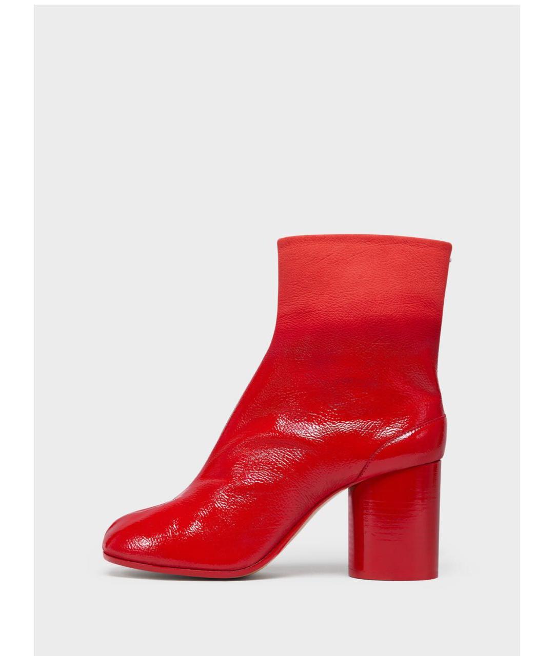 MAISON MARGIELA Красные ботильоны, фото 3