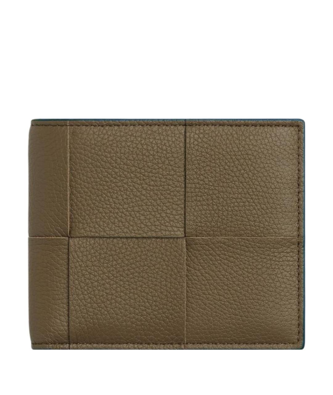 BOTTEGA VENETA Коричневый кожаный кошелек, фото 1