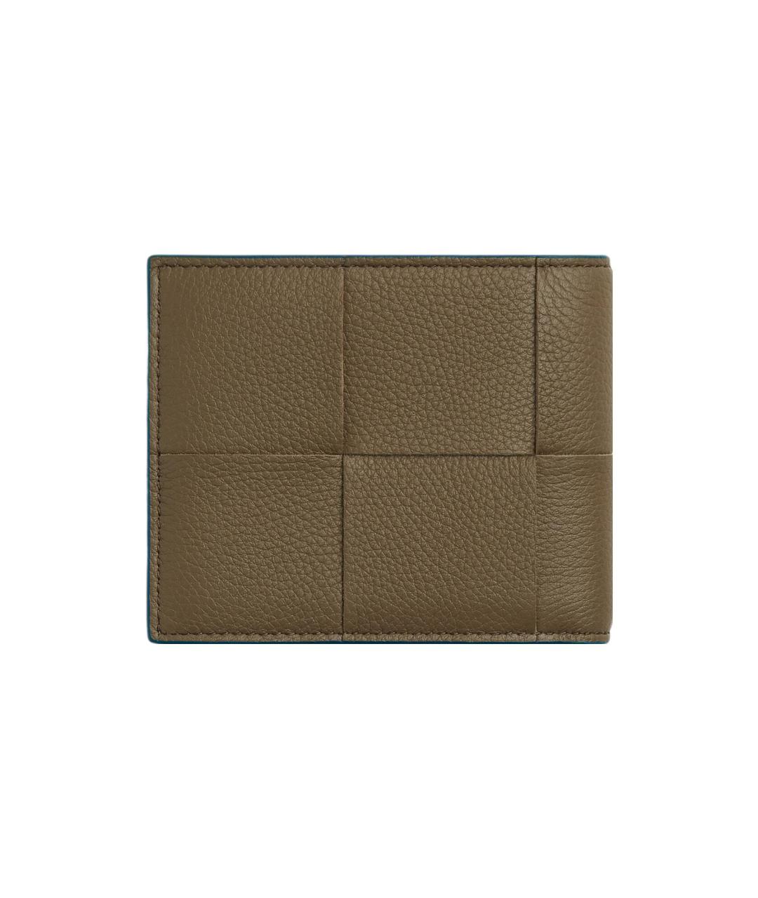 BOTTEGA VENETA Коричневый кожаный кошелек, фото 2