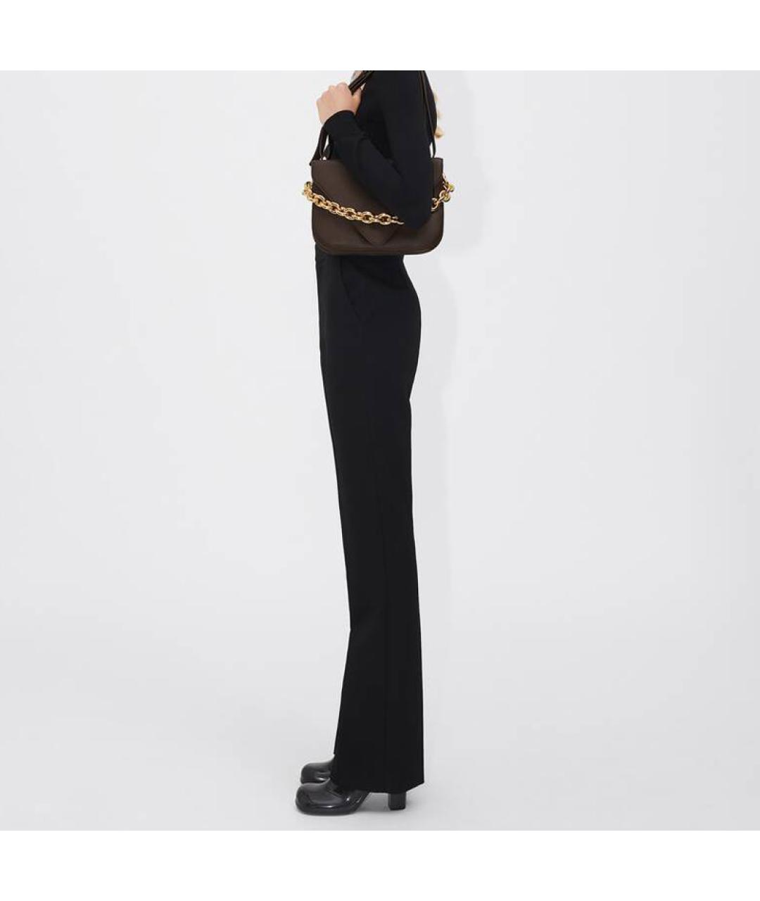 BOTTEGA VENETA Коричневая кожаная сумка через плечо, фото 1