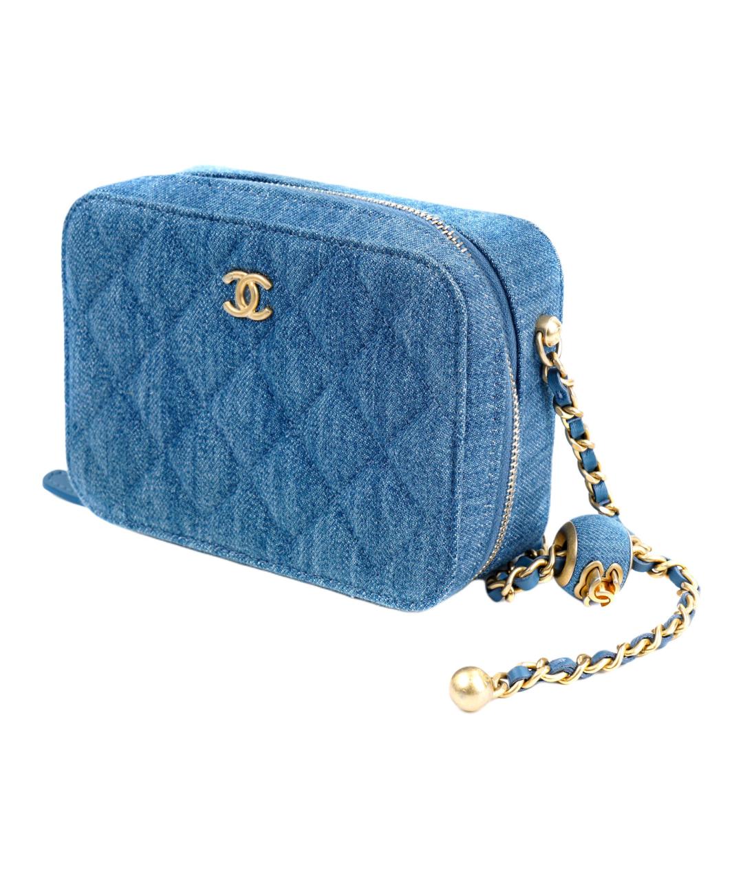 CHANEL Синяя сумка через плечо, фото 4