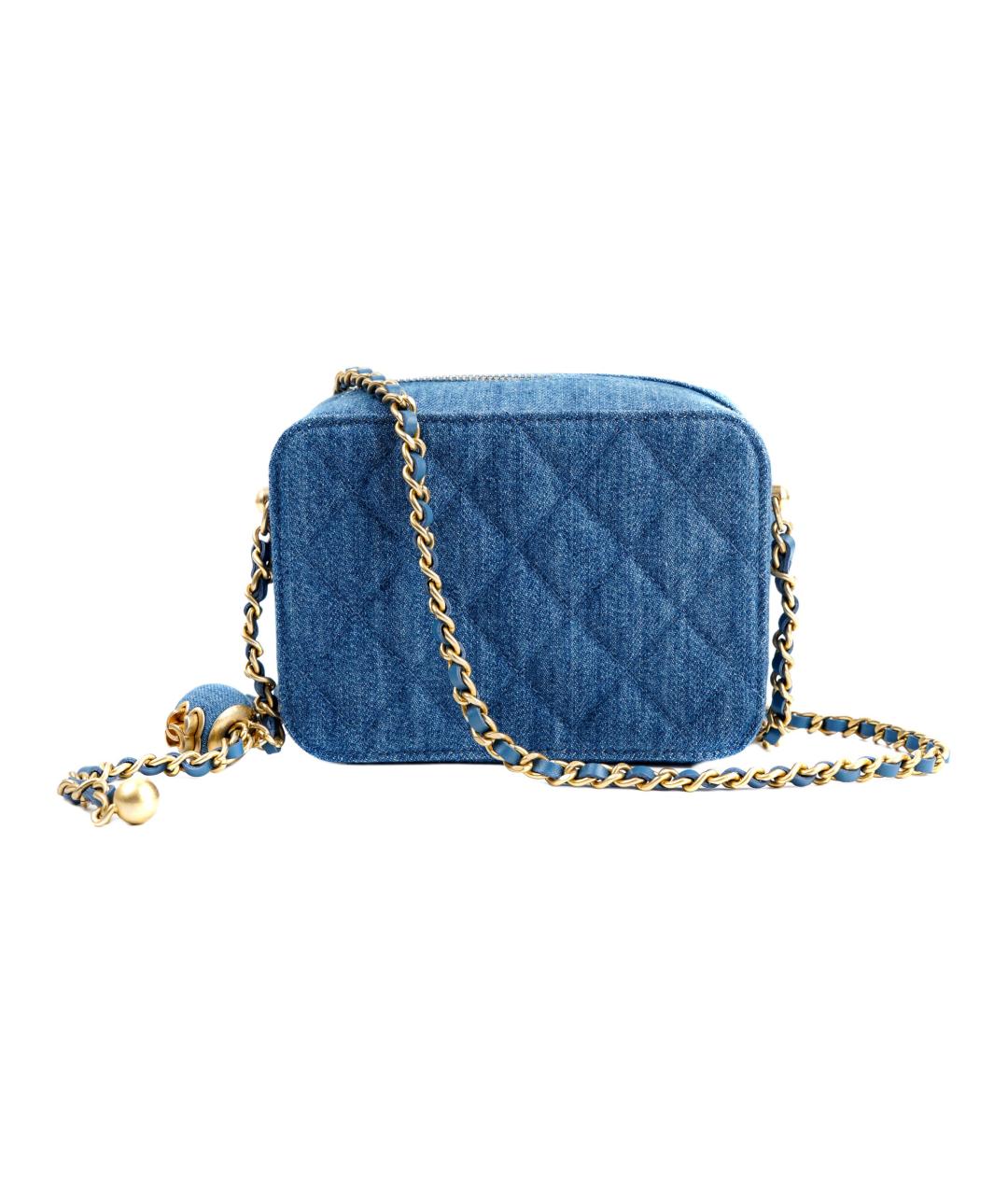 CHANEL Синяя сумка через плечо, фото 5