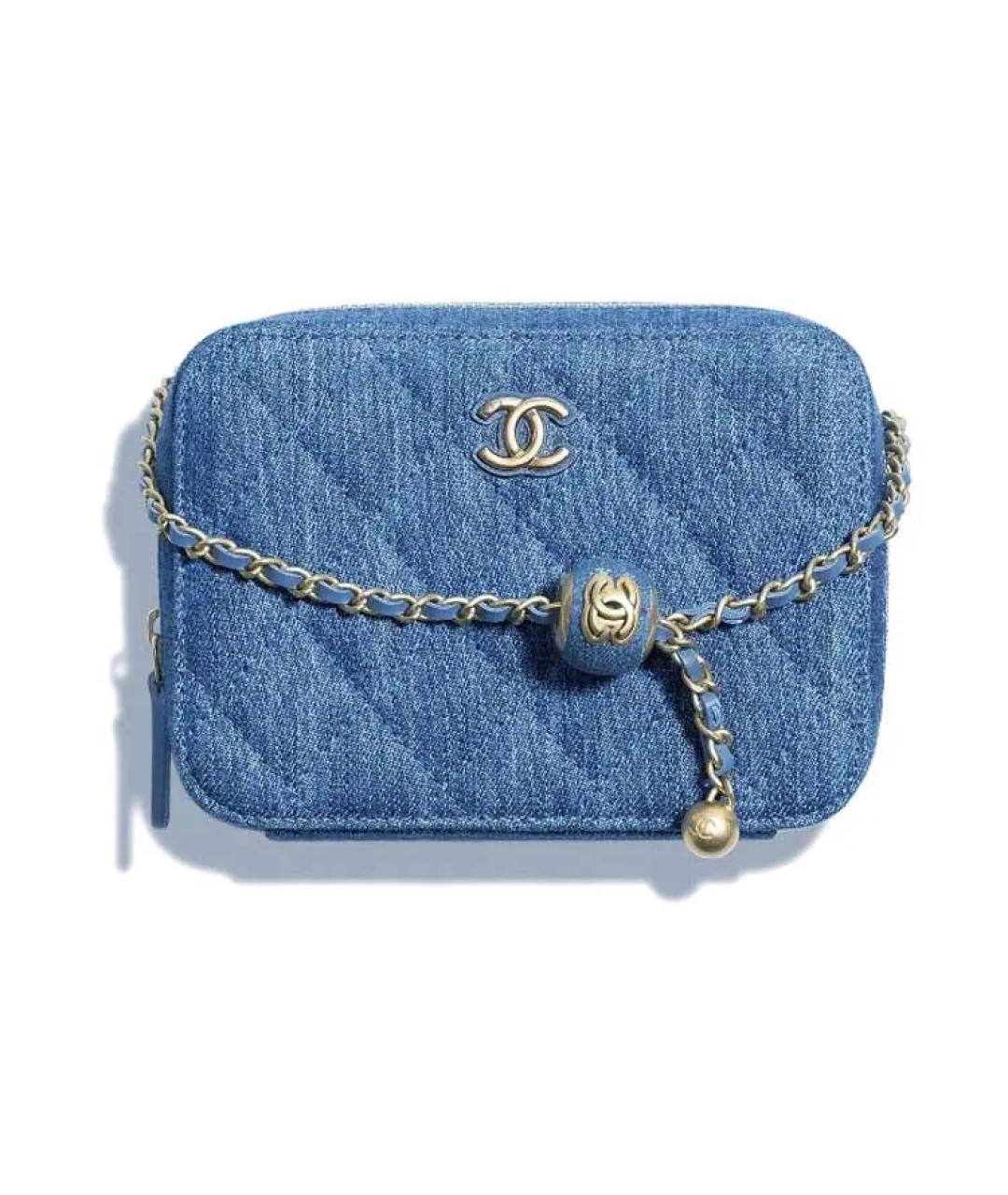 CHANEL Синяя сумка через плечо, фото 2