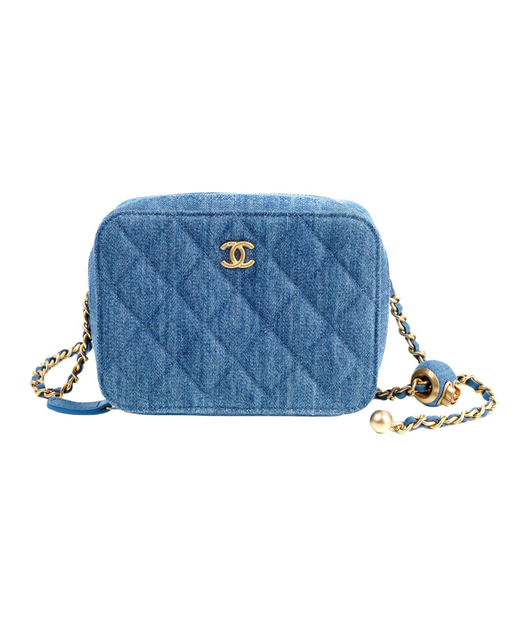 CHANEL Синяя сумка через плечо, фото 3