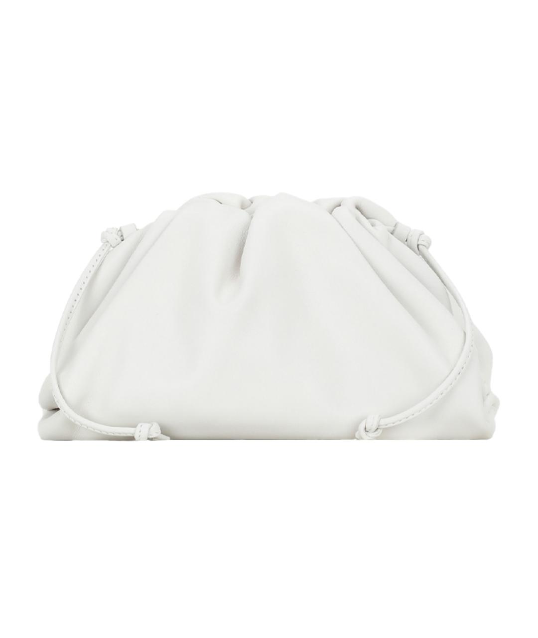 BOTTEGA VENETA Белая кожаная сумка через плечо, фото 1