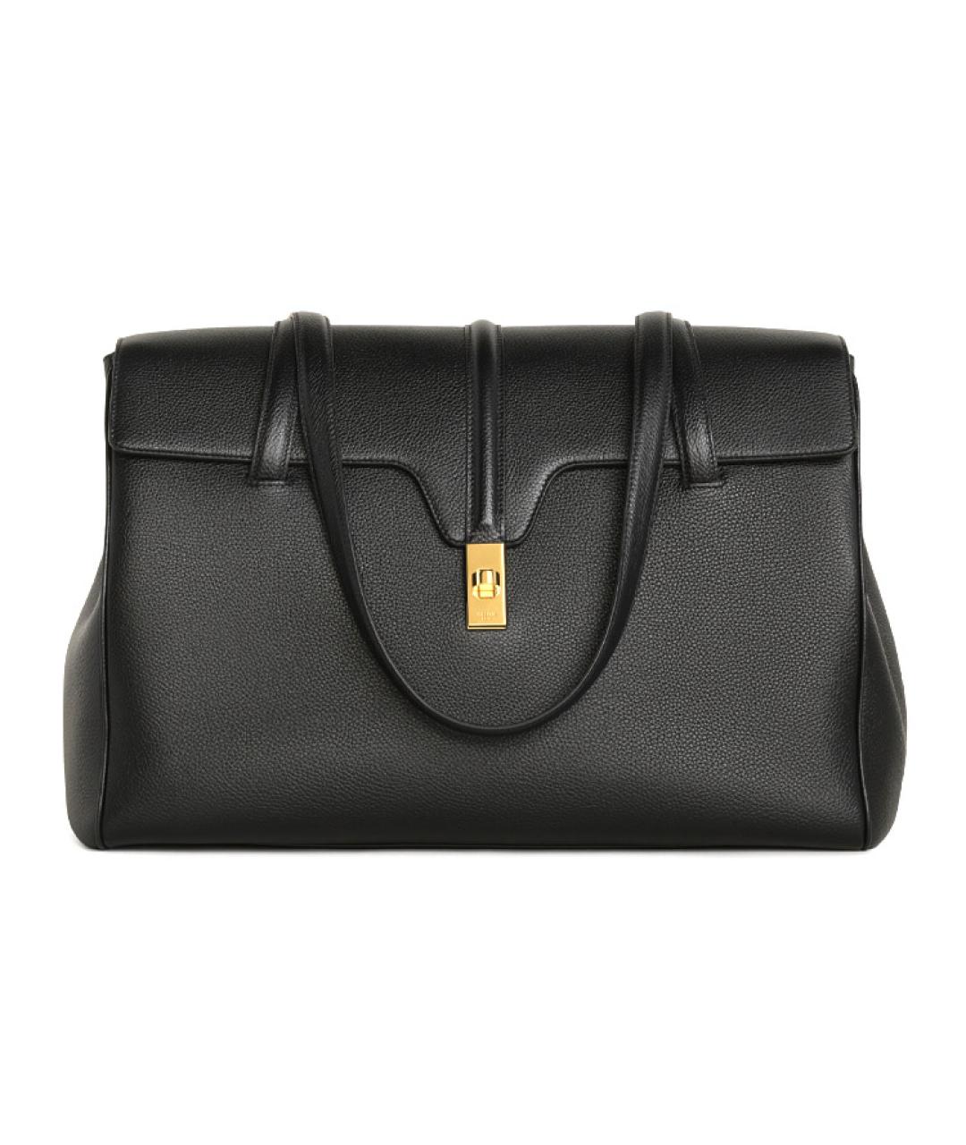 CELINE Черная кожаная сумка через плечо, фото 1