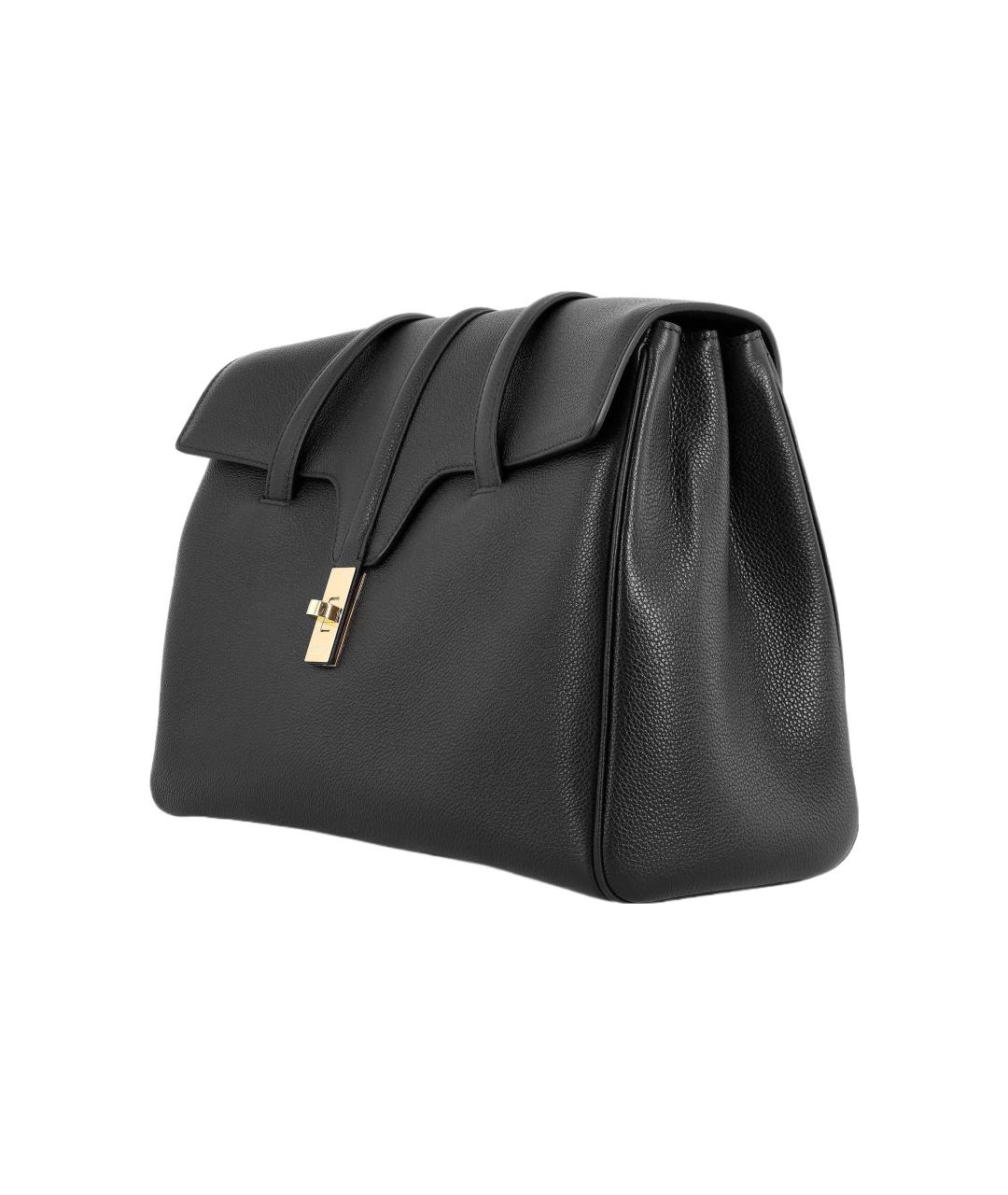 CELINE Черная кожаная сумка через плечо, фото 4