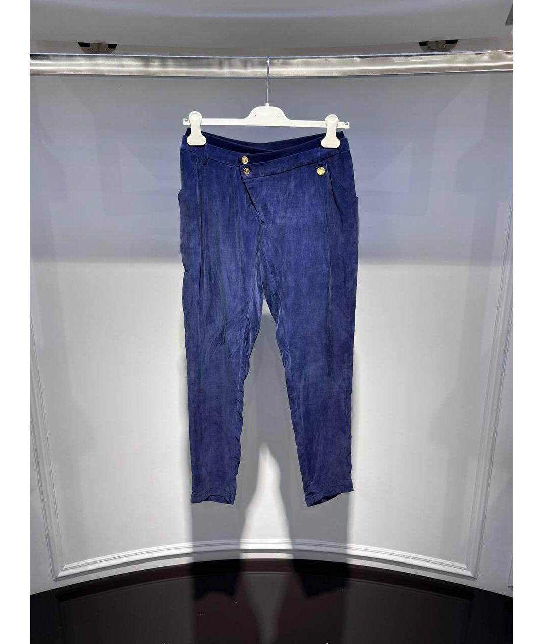 LIU JO Синие шелковые брюки и шорты, фото 4