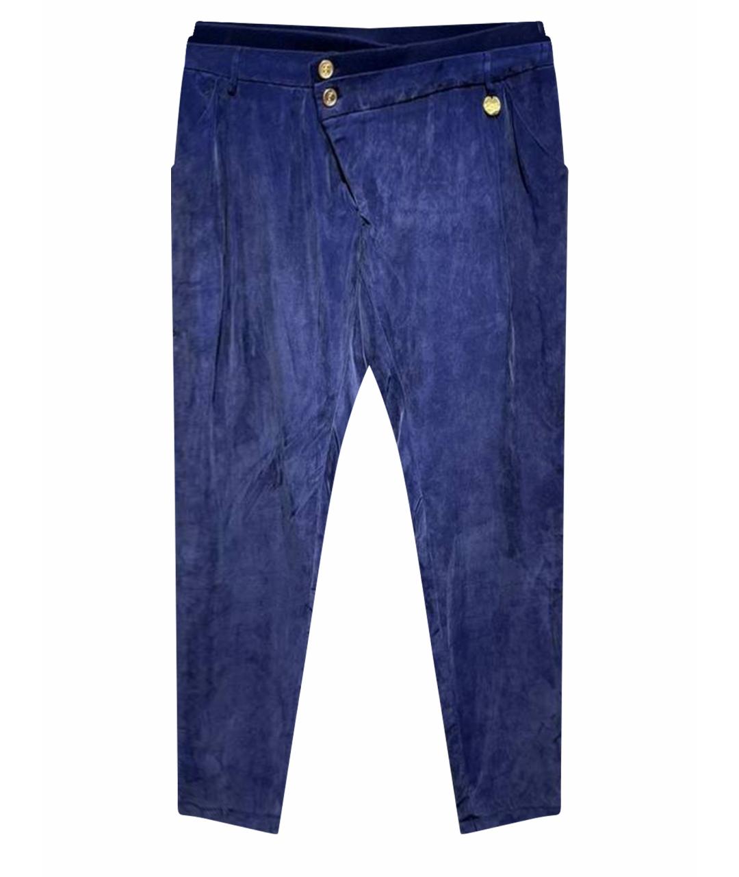 LIU JO Синие шелковые брюки и шорты, фото 1