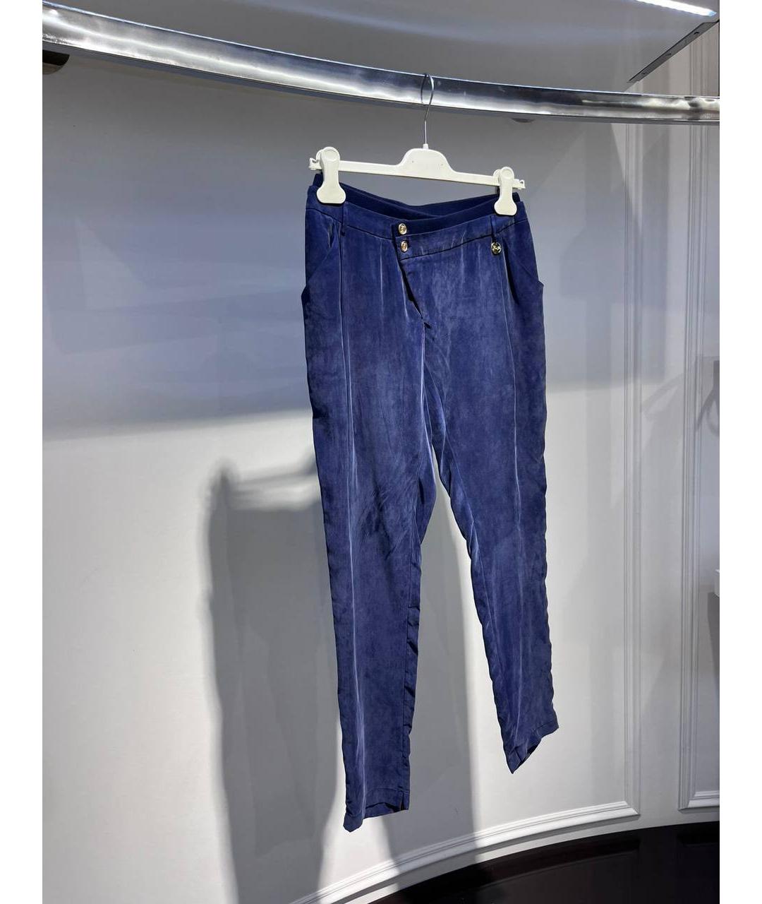 LIU JO Синие шелковые брюки и шорты, фото 2