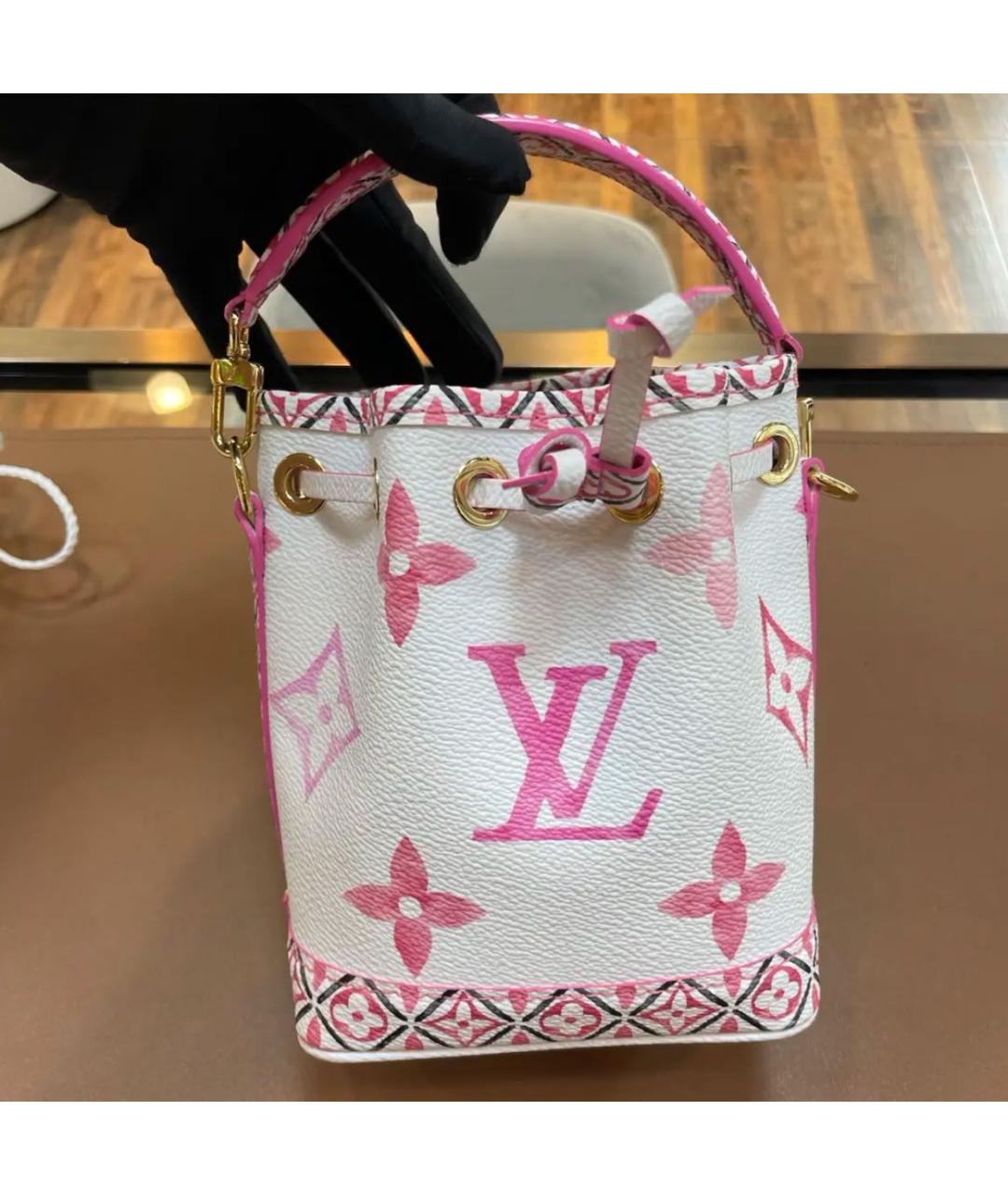 LOUIS VUITTON Розовая кожаная сумка через плечо, фото 4