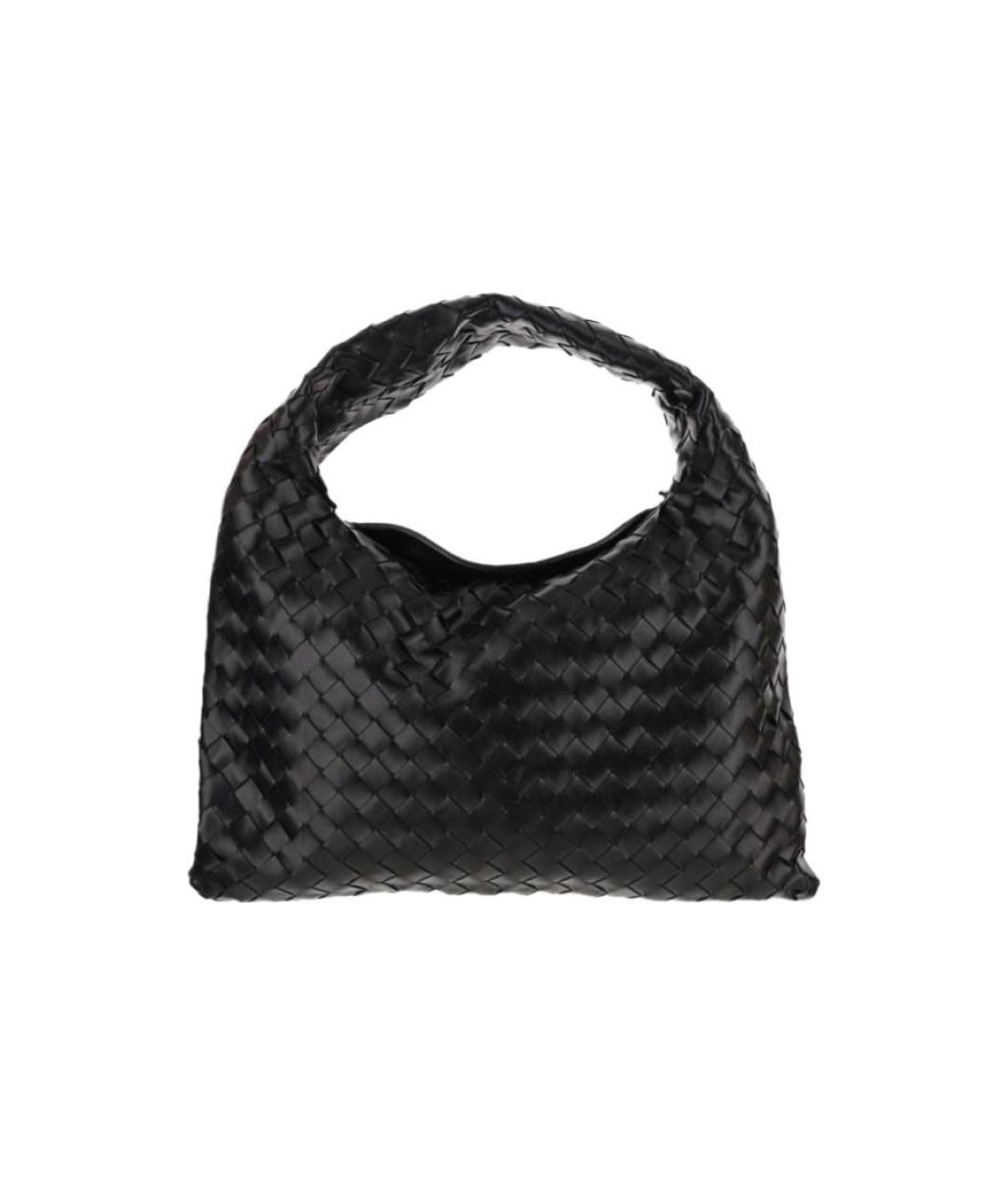 BOTTEGA VENETA Черная кожаная сумка через плечо, фото 3