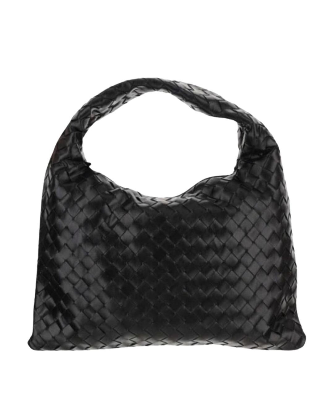 BOTTEGA VENETA Черная кожаная сумка через плечо, фото 1