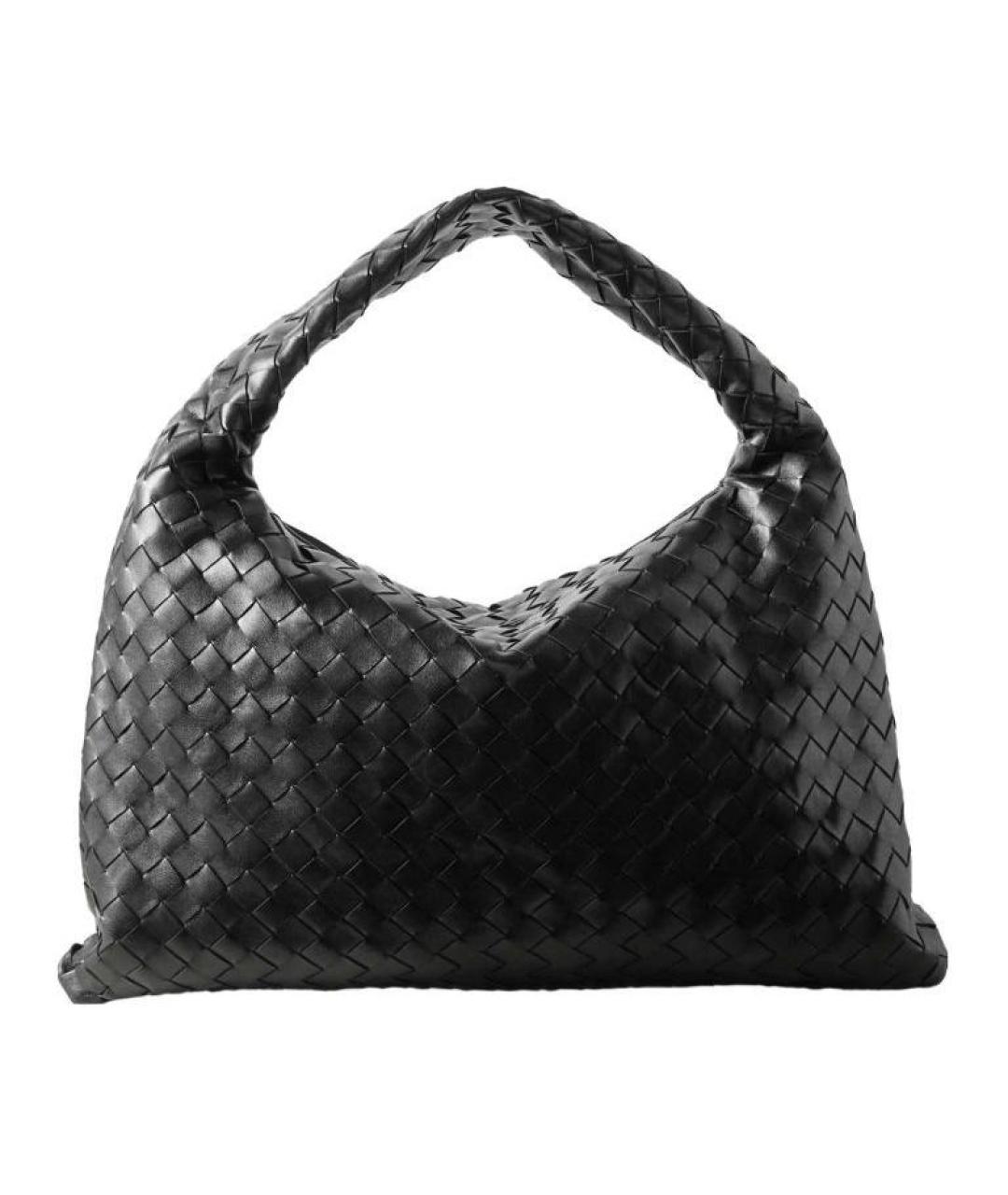 BOTTEGA VENETA Черная кожаная сумка через плечо, фото 2