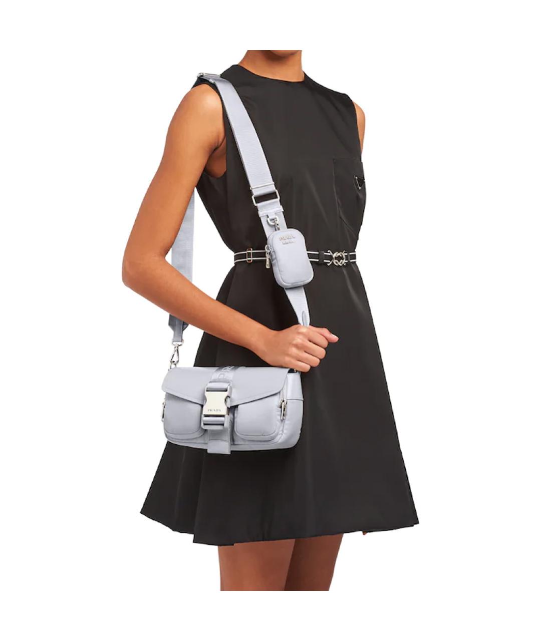 PRADA Серая сумка через плечо, фото 5