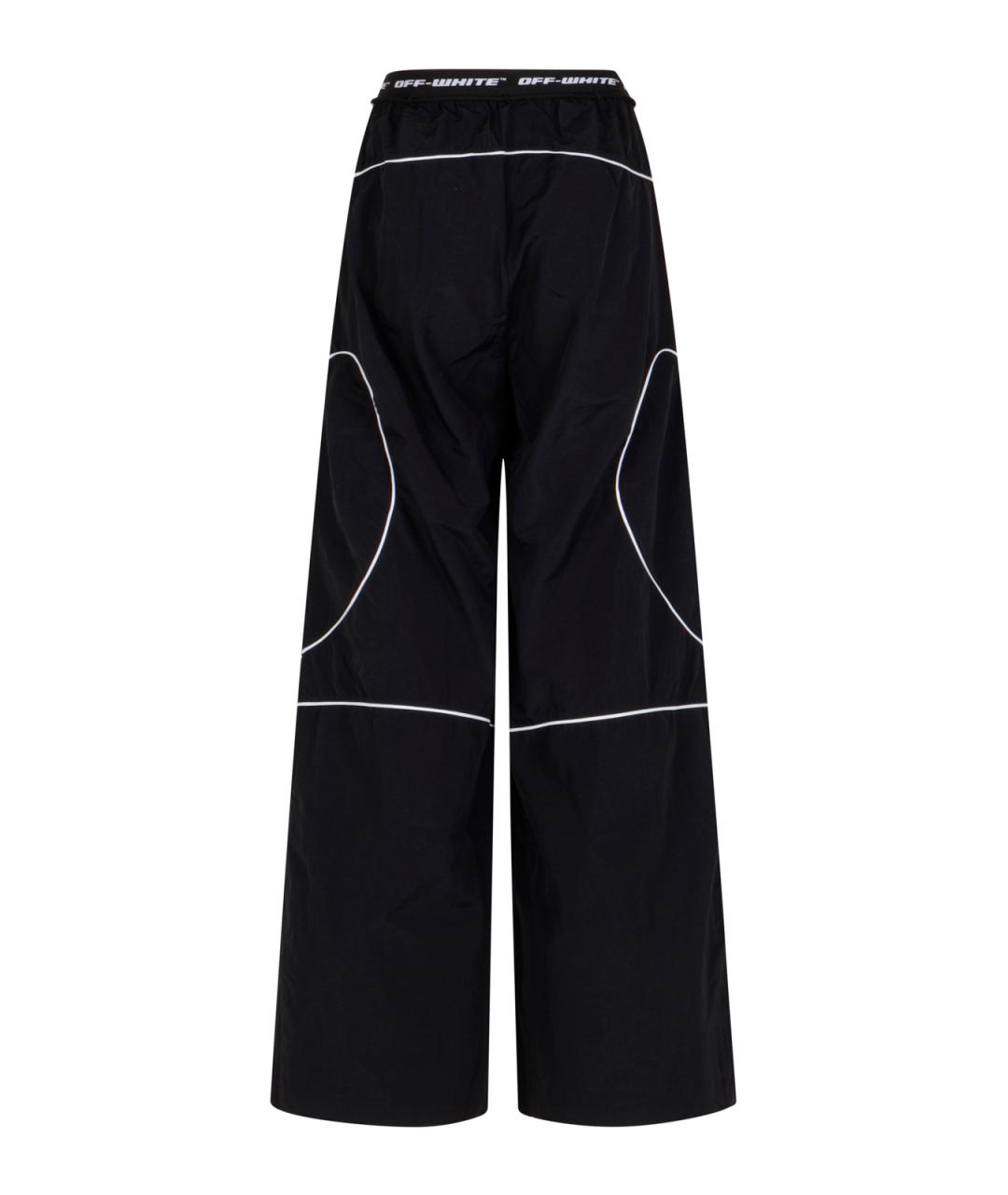 OFF-WHITE Черные прямые брюки, фото 2