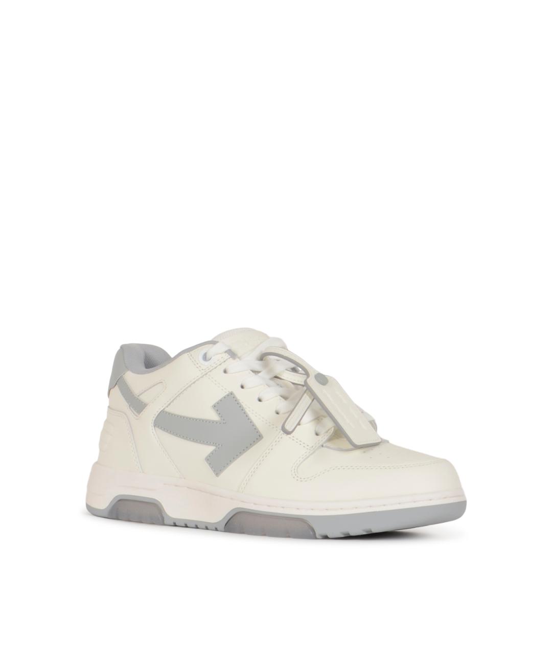 OFF-WHITE Белые низкие кроссовки / кеды, фото 2