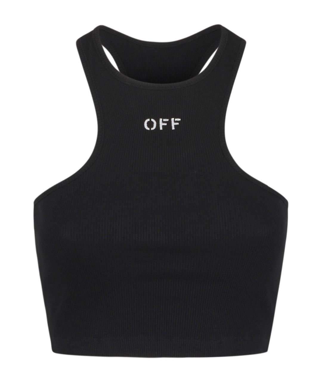 OFF-WHITE Черная майка, фото 1