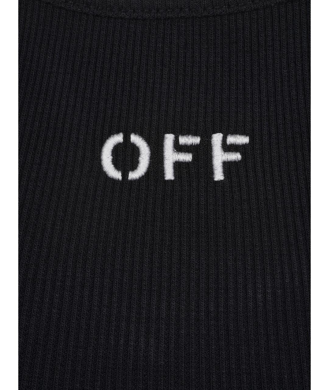 OFF-WHITE Черная майка, фото 3