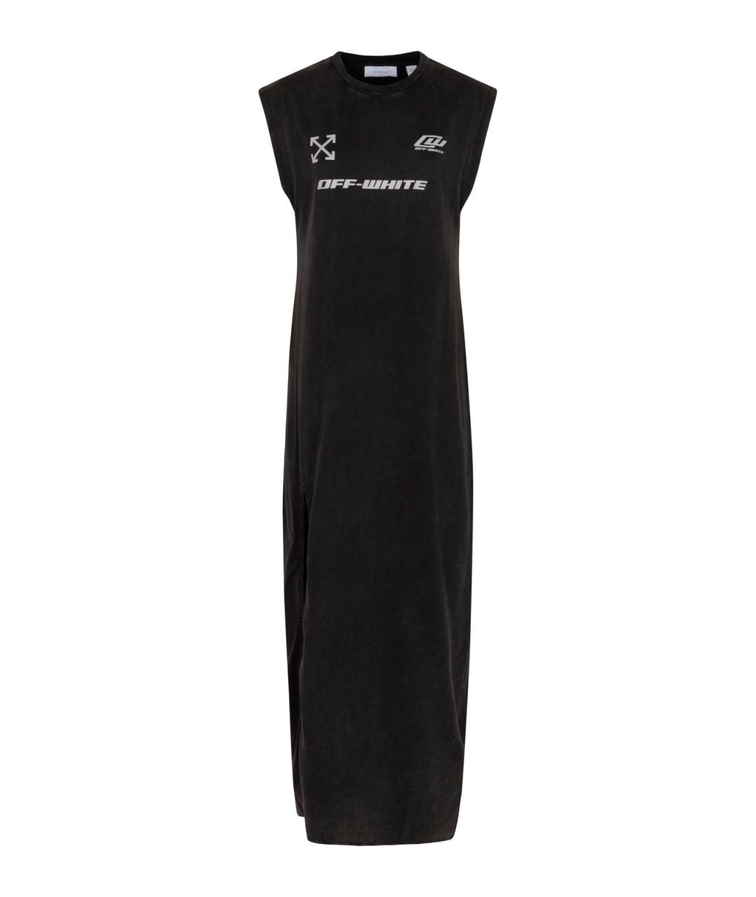 OFF-WHITE Черное повседневное платье, фото 1