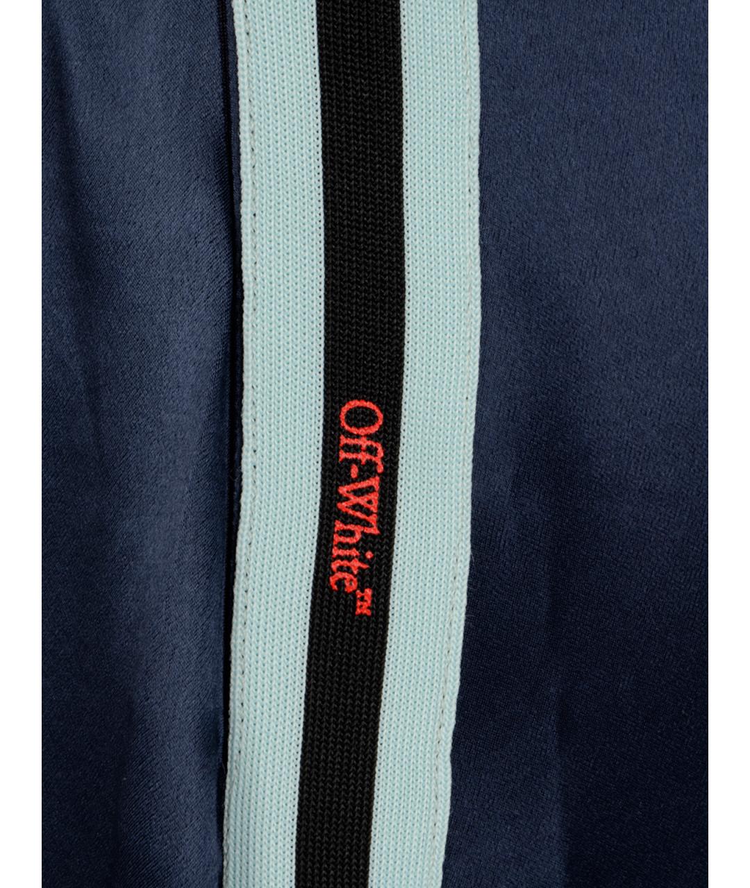 OFF-WHITE Синее повседневное платье, фото 3