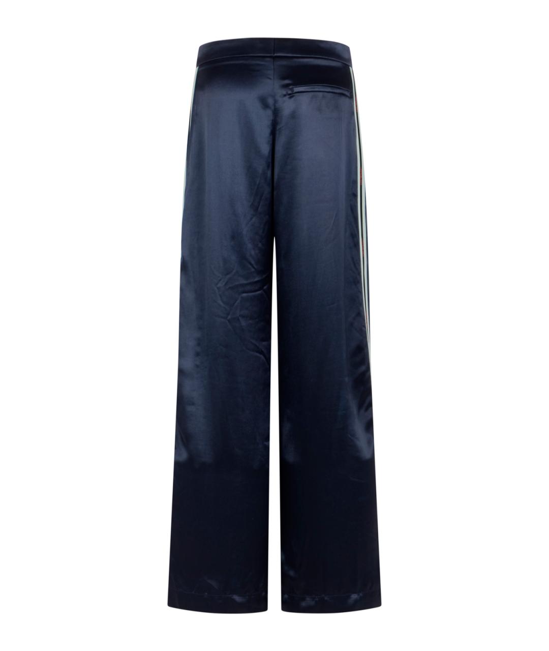 OFF-WHITE Синие прямые брюки, фото 2