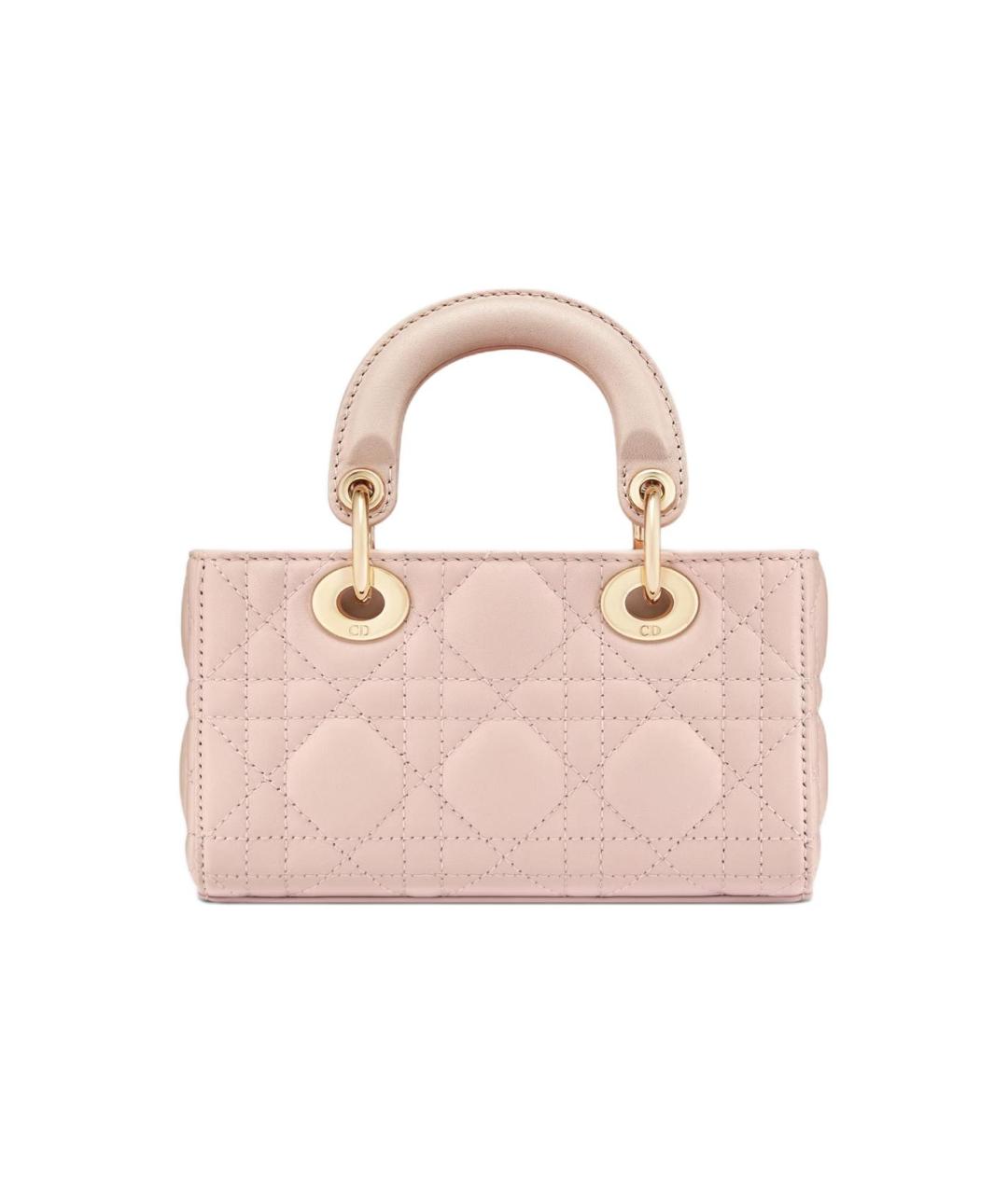 CHRISTIAN DIOR Розовая кожаная сумка через плечо, фото 5
