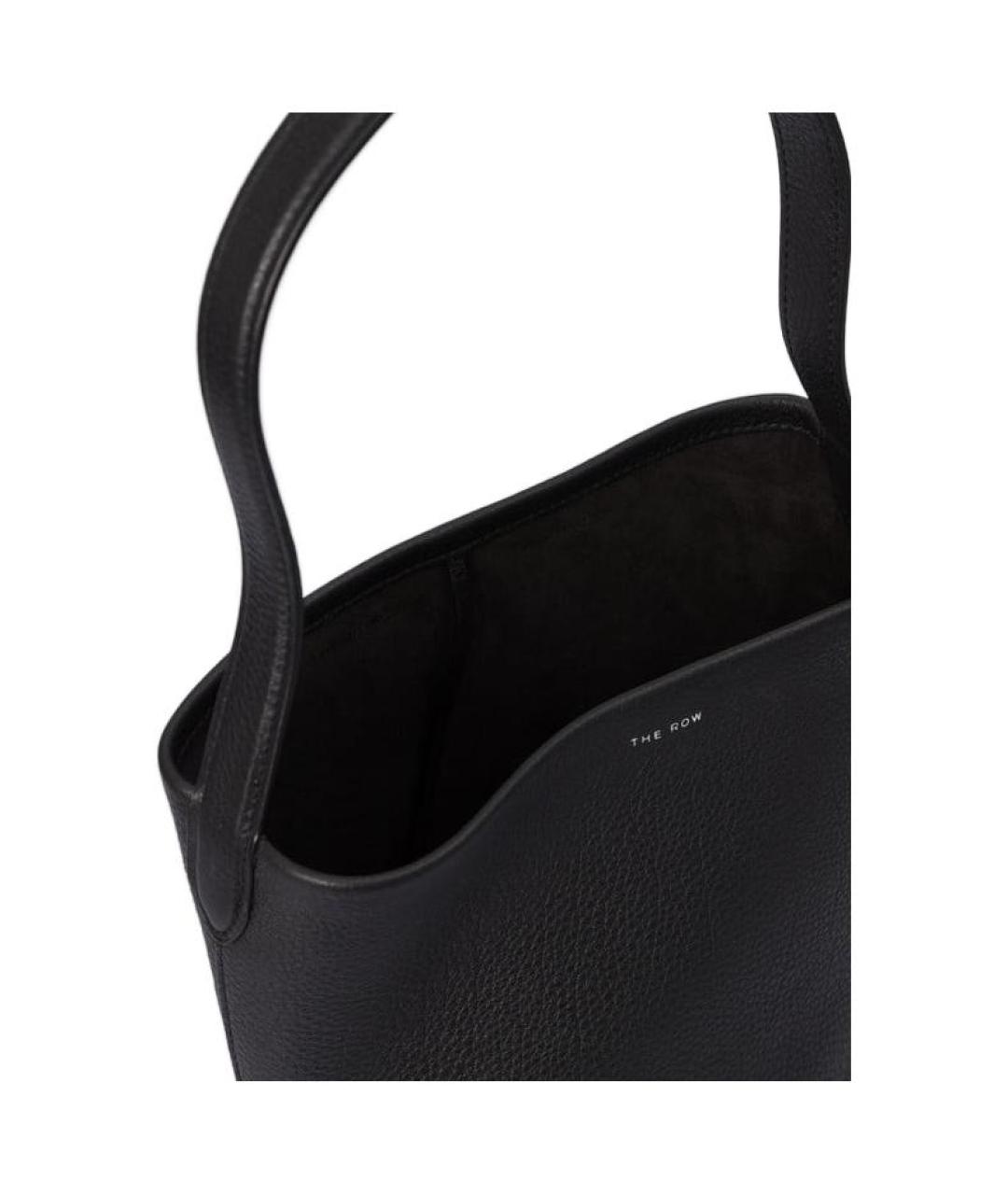 THE ROW Черная кожаная сумка через плечо, фото 3